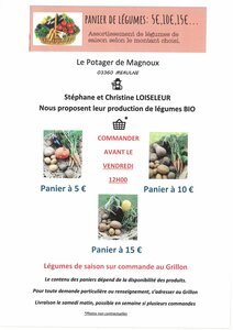 Paniers de légumes LE POTAGER DE MAGNOUX